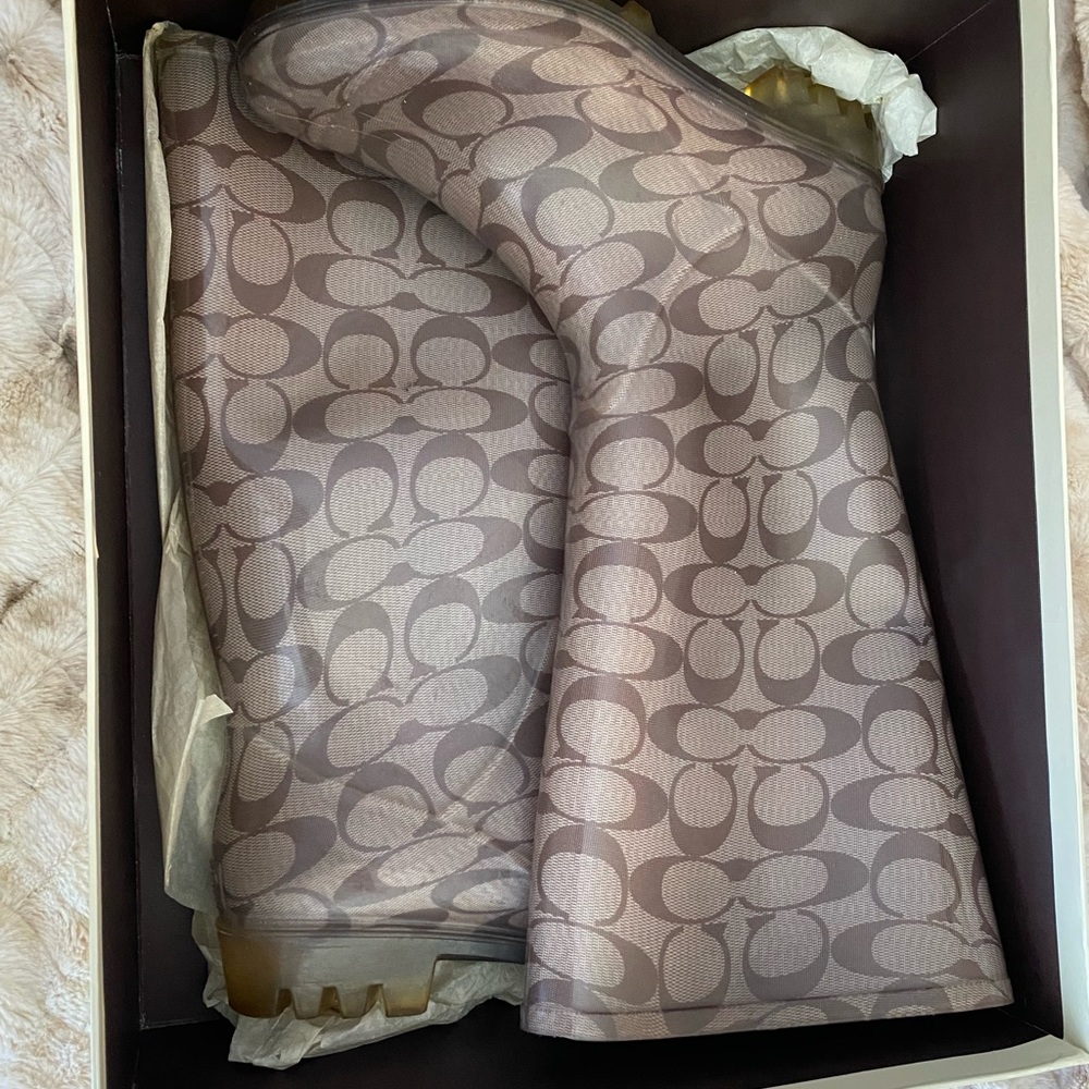 Coach Rain Boots Size 7
